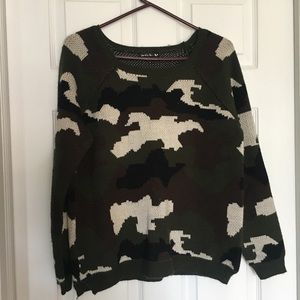 Double Zen Camo Sweater